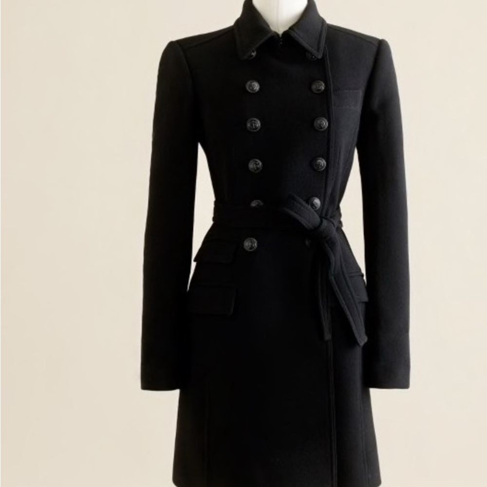 NWOT J. Crew Collection double cloth lined and belted coat ❤️ - Picture 2 of 4